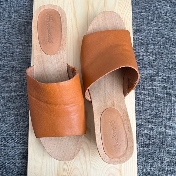 Madewell The Evelyn Slide Clogs - Size 9 - Brown/Tan - Picture 14 of 15